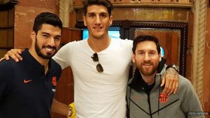 El detallazo de Lionel Messi a Gabriel Peñalba