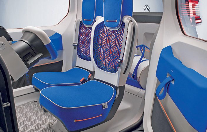 Los interiores de Ami One son suficientes para tener un viaje cómodo y tranquilo